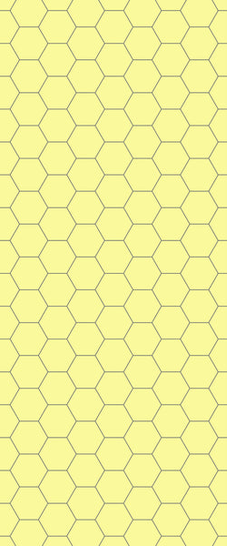 Yellow Hexagon Tile Acrylic Wall Panel 2440mm x 1220mm (3mm Thick) - CladdTech