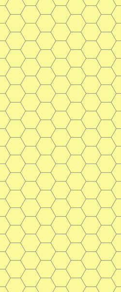 Yellow Hexagon Tile Acrylic Wall Panel 2440mm x 1220mm (3mm Thick) - CladdTech