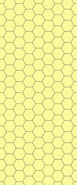 Yellow Hexagon Tile Acrylic Wall Panel 2440mm x 1220mm (3mm Thick) - CladdTech