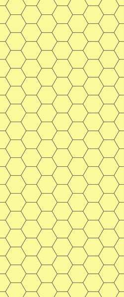 Yellow Hexagon Tile Acrylic Wall Panel 2440mm x 1220mm (3mm Thick) - CladdTech