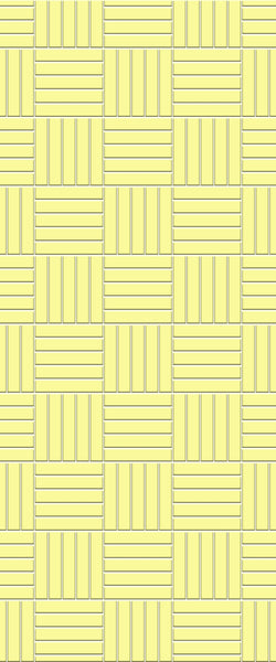 Yellow Mosaic Tile Acrylic Shower Panel 2440mm x 1220mm ( 3mm Thick) - CladdTech