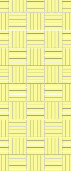 Yellow Mosaic Tile Acrylic Shower Panel 2440mm x 1220mm ( 3mm Thick) - CladdTech