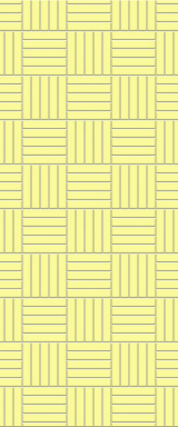 Yellow Mosaic Tile Acrylic Shower Panel 2440mm x 1220mm ( 3mm Thick) - CladdTech