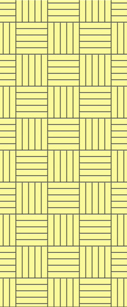 Yellow Mosaic Tile Acrylic Shower Panel 2440mm x 1220mm ( 3mm Thick) - CladdTech