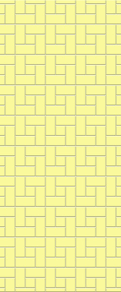 Yellow Windmill Tile Acrylic Shower Panel 2440mm x 1220mm ( 3mm Thick) - CladdTech