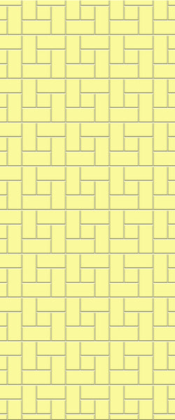Yellow Windmill Tile Acrylic Shower Panel 2440mm x 1220mm ( 3mm Thick) - CladdTech