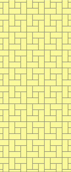 Yellow Windmill Tile Acrylic Shower Panel 2440mm x 1220mm ( 3mm Thick) - CladdTech