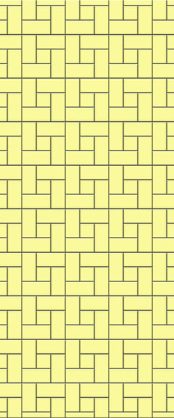 Yellow Windmill Tile Acrylic Shower Panel 2440mm x 1220mm ( 3mm Thick) - CladdTech