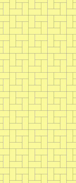 Yellow Windmill Tile Acrylic Shower Panel 2440mm x 1220mm ( 3mm Thick) - CladdTech