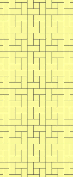 Yellow Windmill Tile Acrylic Shower Panel 2440mm x 1220mm ( 3mm Thick) - CladdTech