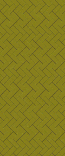 Yellow Diagonal Herringbone Tile Acrylic Shower Wall Panel 2440mm x 1220mm (3mm Thick) - CladdTech