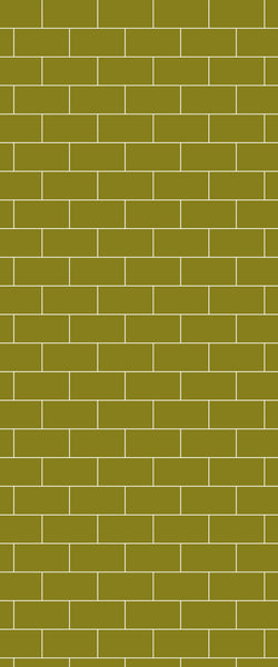 Yellow Subway Tile Acrylic Shower Wall Panel 2440mm x 1220mm ( 3mm Thick) - CladdTech