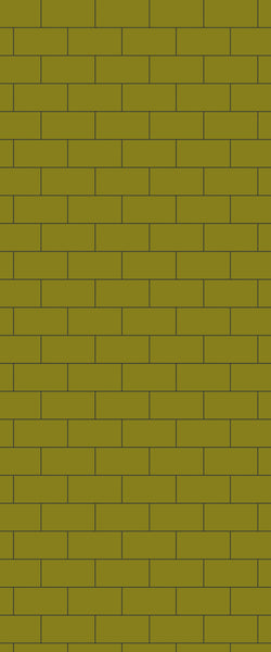 Yellow Subway Tile Acrylic Shower Wall Panel 2440mm x 1220mm ( 3mm Thick) - CladdTech