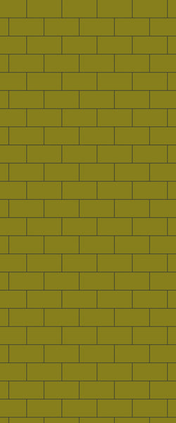 Yellow Subway Tile Acrylic Shower Wall Panel 2440mm x 1220mm ( 3mm Thick) - CladdTech