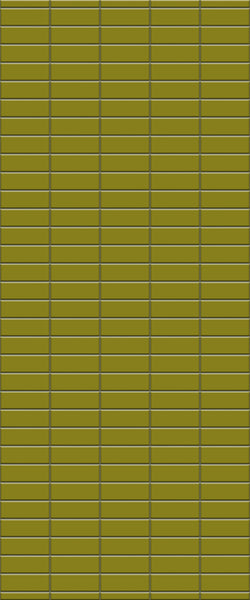 Yellow Horizontal Block Tile Acrylic Shower Panel 2440mm x 1220mm (3mm Thick) - CladdTech