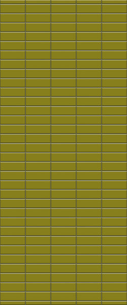 Yellow Horizontal Block Tile Acrylic Shower Panel 2440mm x 1220mm (3mm Thick) - CladdTech