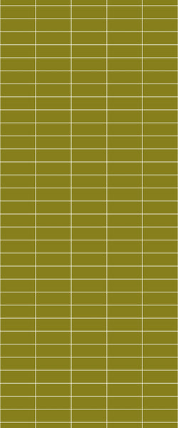 Yellow Horizontal Block Tile Acrylic Shower Panel 2440mm x 1220mm (3mm Thick) - CladdTech