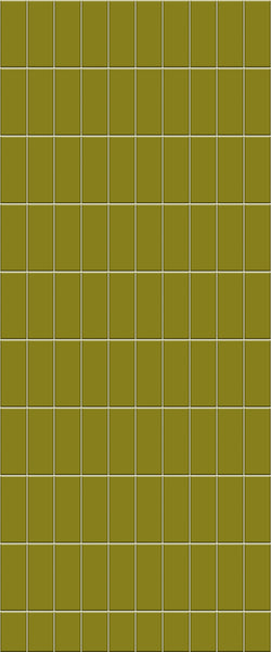 Yellow Vertical Block Tile Acrylic Shower Panel 2440mm x 1220mm ( 3mm Thick) - CladdTech