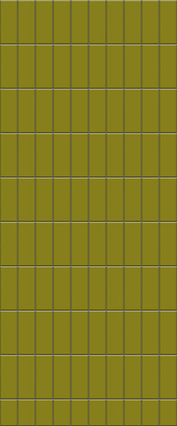 Yellow Vertical Block Tile Acrylic Shower Panel 2440mm x 1220mm ( 3mm Thick) - CladdTech