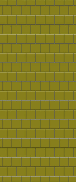 Yellow Large Square's Tile Acrylic Shower Wall Panel 2440mm x 1220mm ( 3mm Thick) - CladdTech