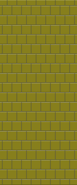 Yellow Large Square's Tile Acrylic Shower Wall Panel 2440mm x 1220mm ( 3mm Thick) - CladdTech