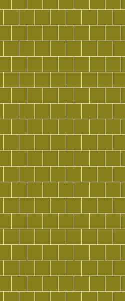 Yellow Large Square's Tile Acrylic Shower Wall Panel 2440mm x 1220mm ( 3mm Thick) - CladdTech