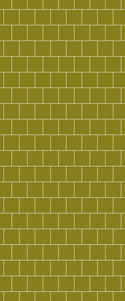 Yellow Large Square's Tile Acrylic Shower Wall Panel 2440mm x 1220mm ( 3mm Thick) - CladdTech