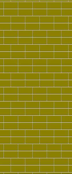 Yellow Brickbond Tile Acrylic Shower Wall Panel 2440mm x 1220mm ( 3mm Thick) - CladdTech
