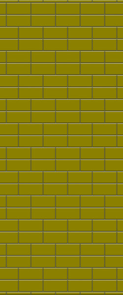Yellow Brickbond Tile Acrylic Shower Wall Panel 2440mm x 1220mm ( 3mm Thick) - CladdTech