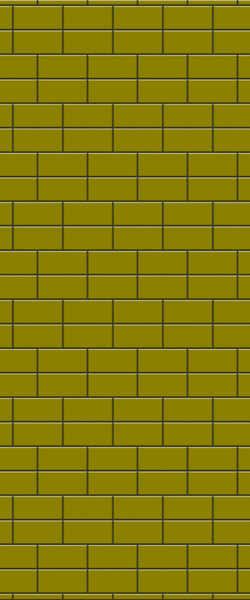 Yellow Brickbond Tile Acrylic Shower Wall Panel 2440mm x 1220mm ( 3mm Thick) - CladdTech