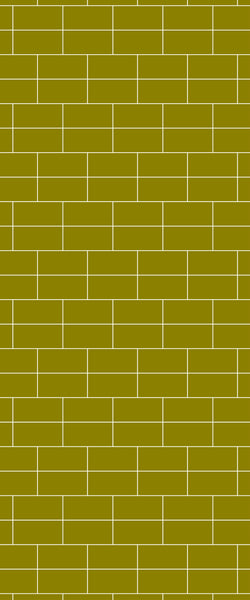 Yellow Brickbond Tile Acrylic Shower Wall Panel 2440mm x 1220mm ( 3mm Thick) - CladdTech