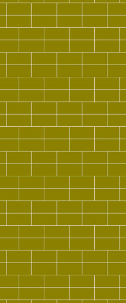 Yellow Brickbond Tile Acrylic Shower Wall Panel 2440mm x 1220mm ( 3mm Thick) - CladdTech