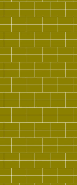 Yellow Brickbond Tile Acrylic Shower Wall Panel 2440mm x 1220mm ( 3mm Thick) - CladdTech