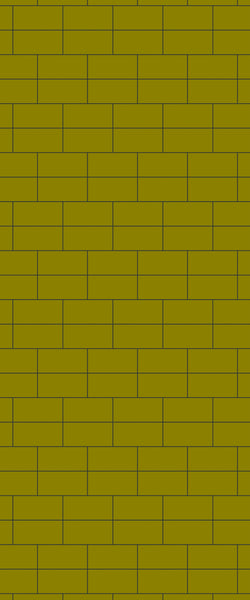 Yellow Brickbond Tile Acrylic Shower Wall Panel 2440mm x 1220mm ( 3mm Thick) - CladdTech