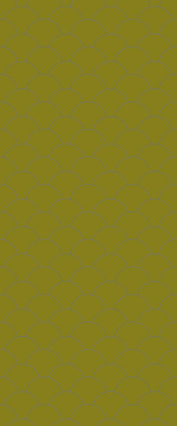 Yellow Fishscales Tile Acrylic Shower Panel 2440mm x 1220mm (3mm Thick) - CladdTech