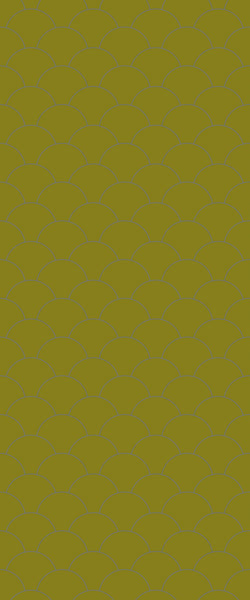 Yellow Fishscales Tile Acrylic Shower Panel 2440mm x 1220mm (3mm Thick) - CladdTech