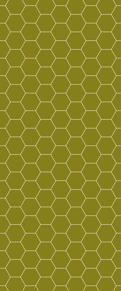 Yellow Hexagon Tile Acrylic Wall Panel 2440mm x 1220mm (3mm Thick) - CladdTech