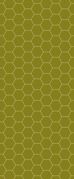 Yellow Hexagon Tile Acrylic Wall Panel 2440mm x 1220mm (3mm Thick) - CladdTech