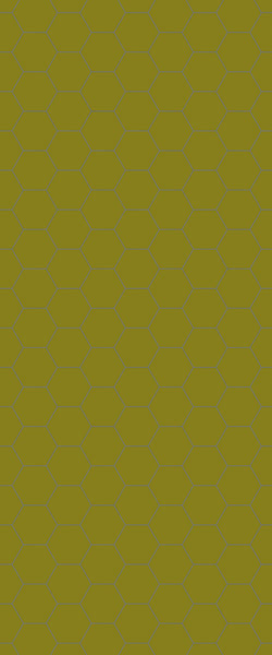 Yellow Hexagon Tile Acrylic Wall Panel 2440mm x 1220mm (3mm Thick) - CladdTech