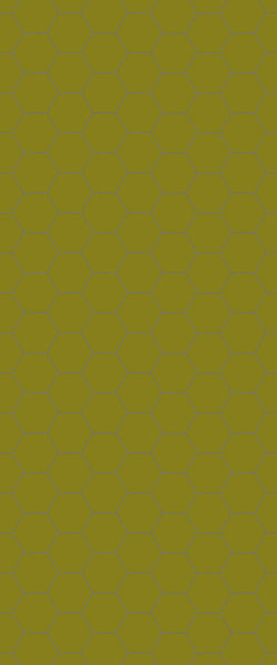 Yellow Hexagon Tile Acrylic Wall Panel 2440mm x 1220mm (3mm Thick) - CladdTech