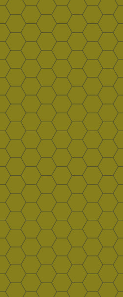 Yellow Hexagon Tile Acrylic Wall Panel 2440mm x 1220mm (3mm Thick) - CladdTech