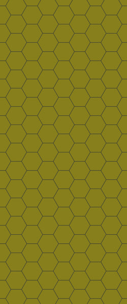 Yellow Hexagon Tile Acrylic Wall Panel 2440mm x 1220mm (3mm Thick) - CladdTech