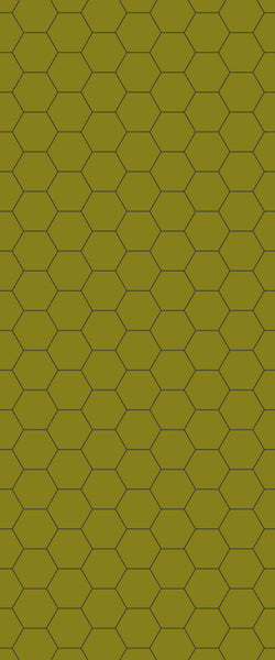 Yellow Hexagon Tile Acrylic Wall Panel 2440mm x 1220mm (3mm Thick) - CladdTech