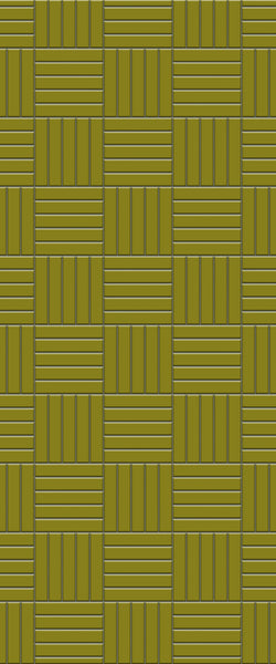 Yellow Mosaic Tile Acrylic Shower Panel 2440mm x 1220mm ( 3mm Thick) - CladdTech