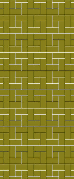 Yellow Windmill Tile Acrylic Shower Panel 2440mm x 1220mm ( 3mm Thick) - CladdTech