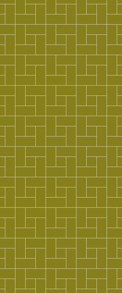 Yellow Windmill Tile Acrylic Shower Panel 2440mm x 1220mm ( 3mm Thick) - CladdTech