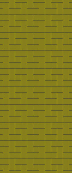 Yellow Windmill Tile Acrylic Shower Panel 2440mm x 1220mm ( 3mm Thick) - CladdTech