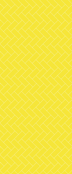 Yellow Diagonal Herringbone Tile Acrylic Shower Wall Panel 2440mm x 1220mm (3mm Thick) - CladdTech