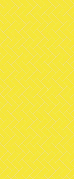 Yellow Diagonal Herringbone Tile Acrylic Shower Wall Panel 2440mm x 1220mm (3mm Thick) - CladdTech