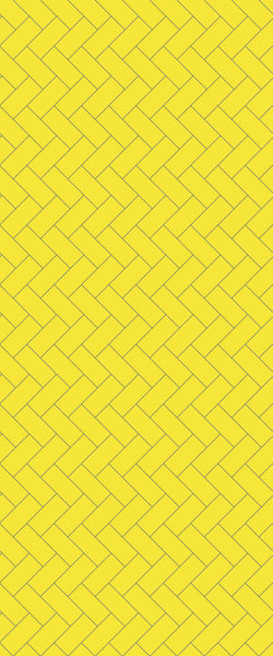 Yellow Diagonal Herringbone Tile Acrylic Shower Wall Panel 2440mm x 1220mm (3mm Thick) - CladdTech